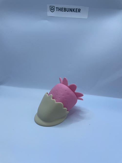 White and pink clicky strawberry